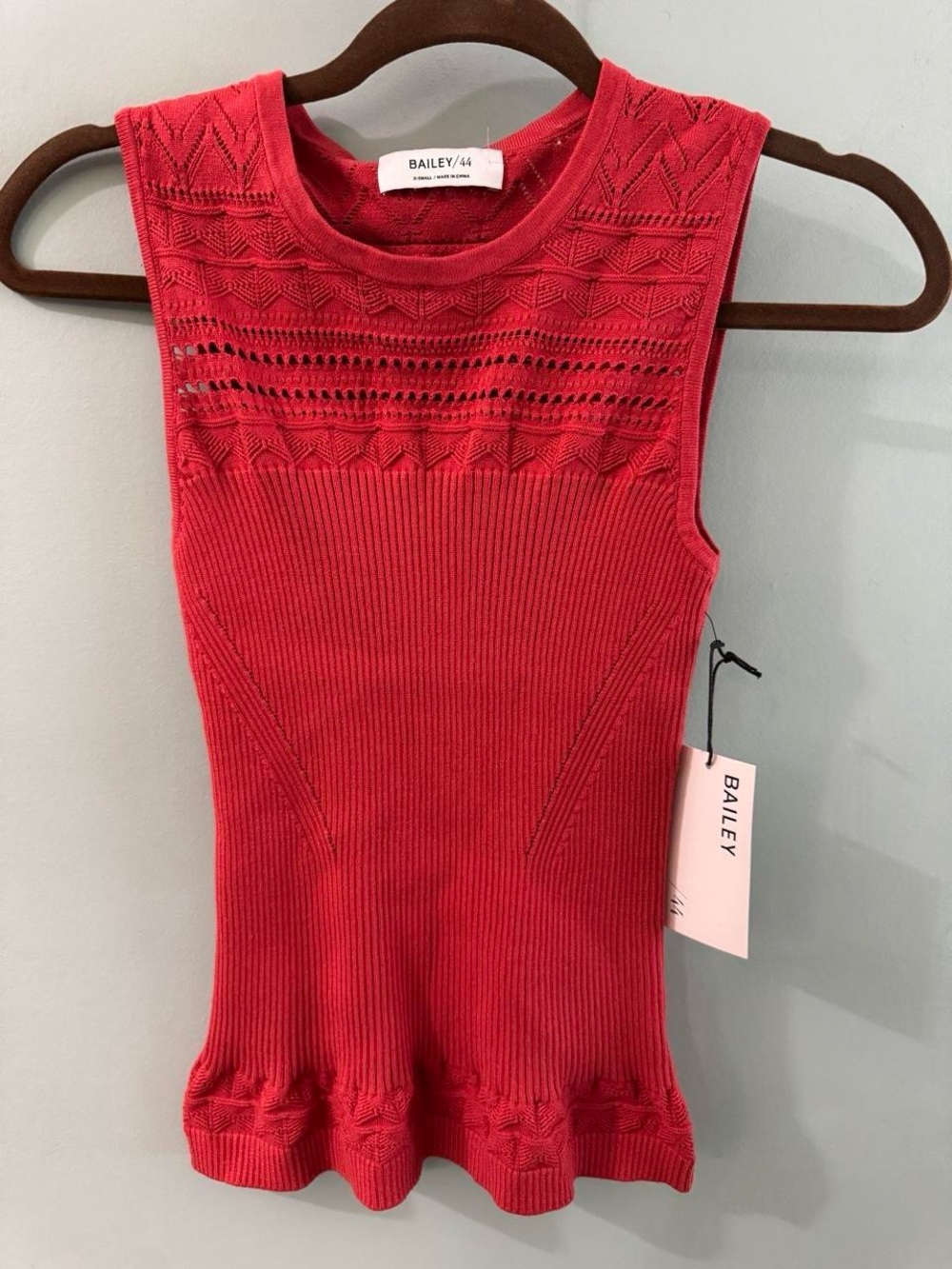 Bailey 44 Red Sleeveless Tank